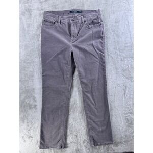 Lauren Ralph Lauren Gray Corduroy Pants Women Size 8 Straight Leg Casual